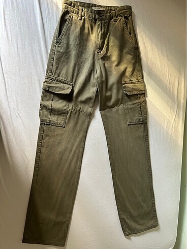 32 Beden haki Renk Stradivarius Kargo Pantalon