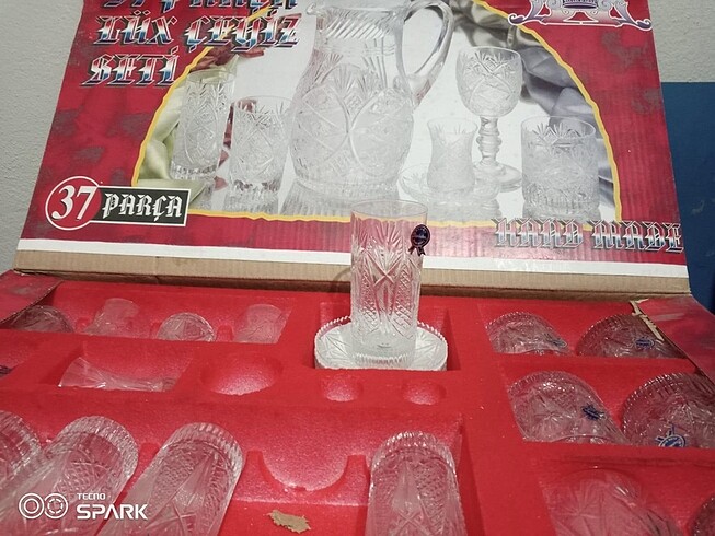 Beden Paşabahçe kristal su takımı