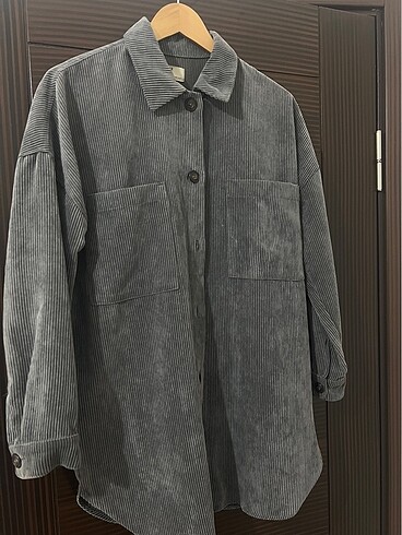 Pull and Bear PULL&BEAR koyu gri ceket