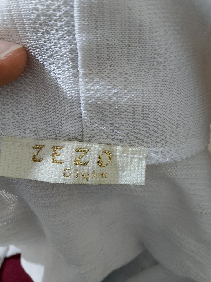 Beyaz Uzun Kollu Kadın Uzun Boy Hırka - Görsel 2