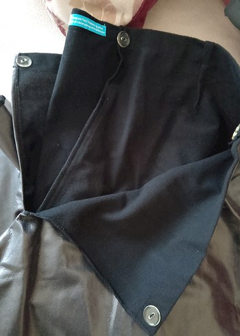 erkek Gri Midi Deri Görünümlü Fermuarlı Pantolon - Görsel 3