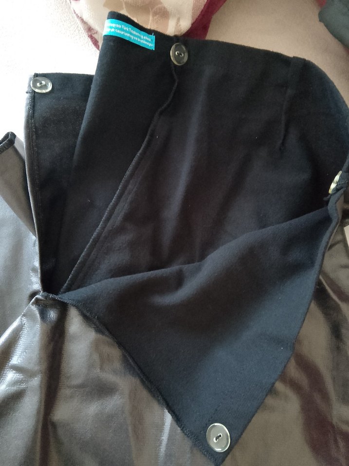 erkek Gri Midi Deri Görünümlü Fermuarlı Pantolon - Görsel 3