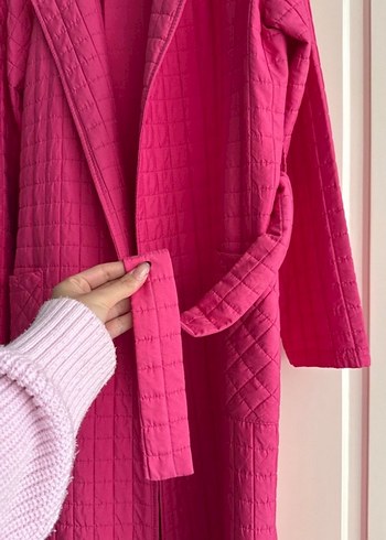 Pembe Uzun Kadın Kaban - Görsel 3