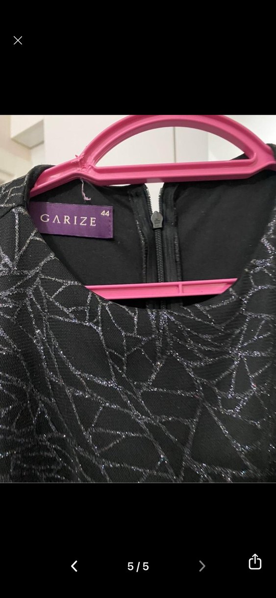 Siyah Pilili Uzun Kadın Abiye Elbise - Görsel 4