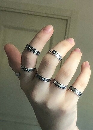 7 li Set Yüzük 