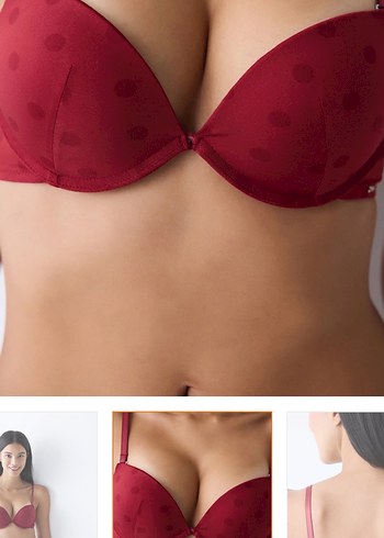Koyu Kırmızı Penti  Sütyen - Görsel 2