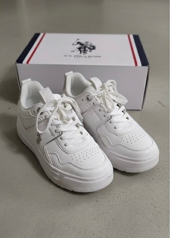 Beyaz U.S. Polo Assn. Platform Spor Ayakkabı - Görsel 2