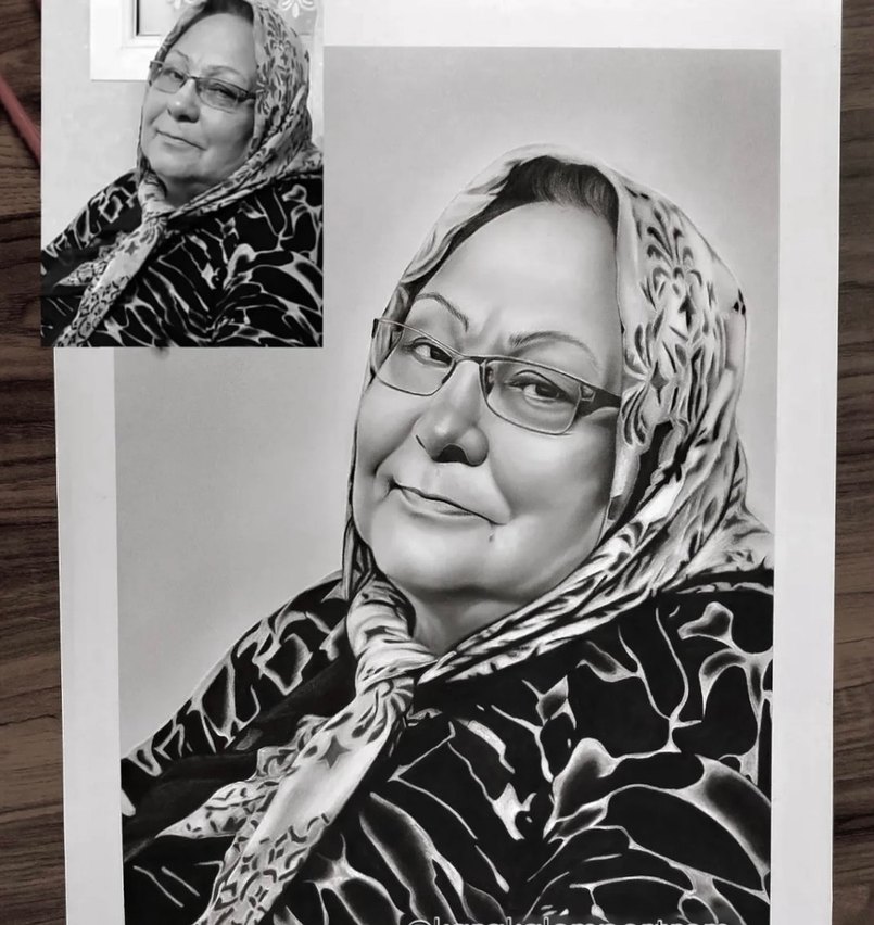 Karakalem Portre Özel Hediye - Görsel 2