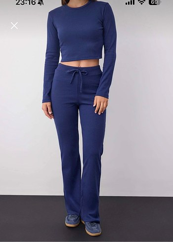 Lacivert Denim Eşofman takımı - Görsel 2