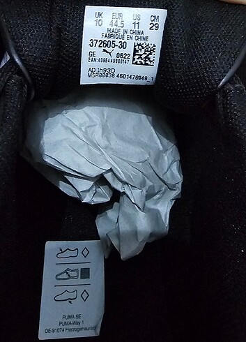 0 Orijinal Puma Erkek Sneaker 44,5 numara  - Görsel 9