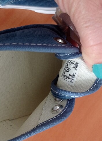 39 Beden mavi Renk Vans sıfır ürün