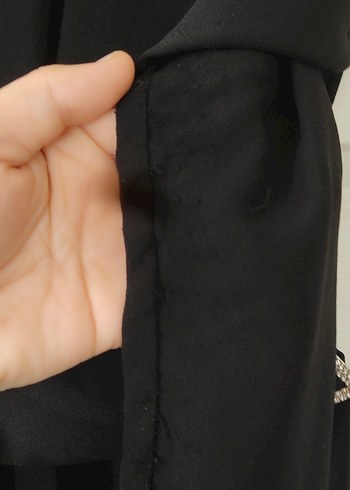 Siyah Uzun Kemerli  tulum - Görsel 3