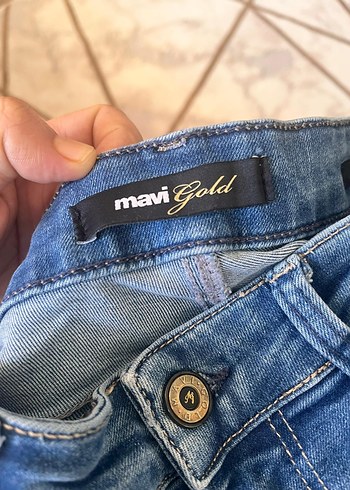 Gri Mavi Normal Kesim Kadın Kot Pantolon - Görsel 4