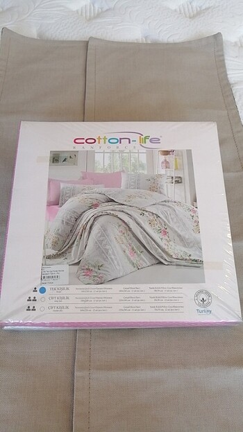 COTTON LIFE TEK KİŞİLİK NEVRESİM TAKIMI 
