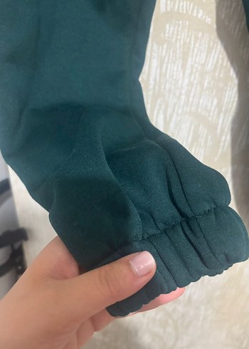m Beden Kadın Koyu Yeşil Rahat Kesim Eşofman Altı