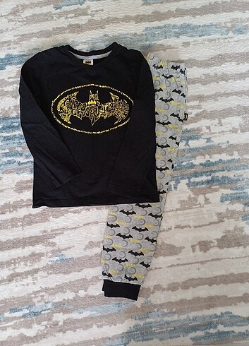 6 Yaş Beden çeşitli Renk Batman pijama takimi