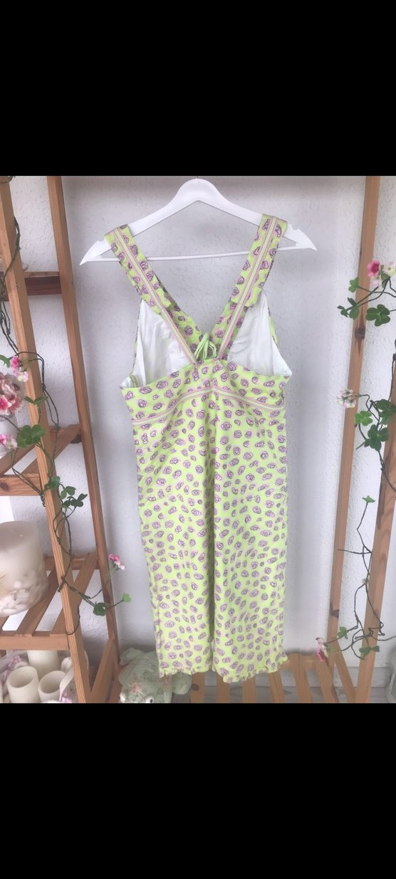 Vivid Kolsuz V Yakalı Pastel Desenli Hamile Geceliği - Görsel 4