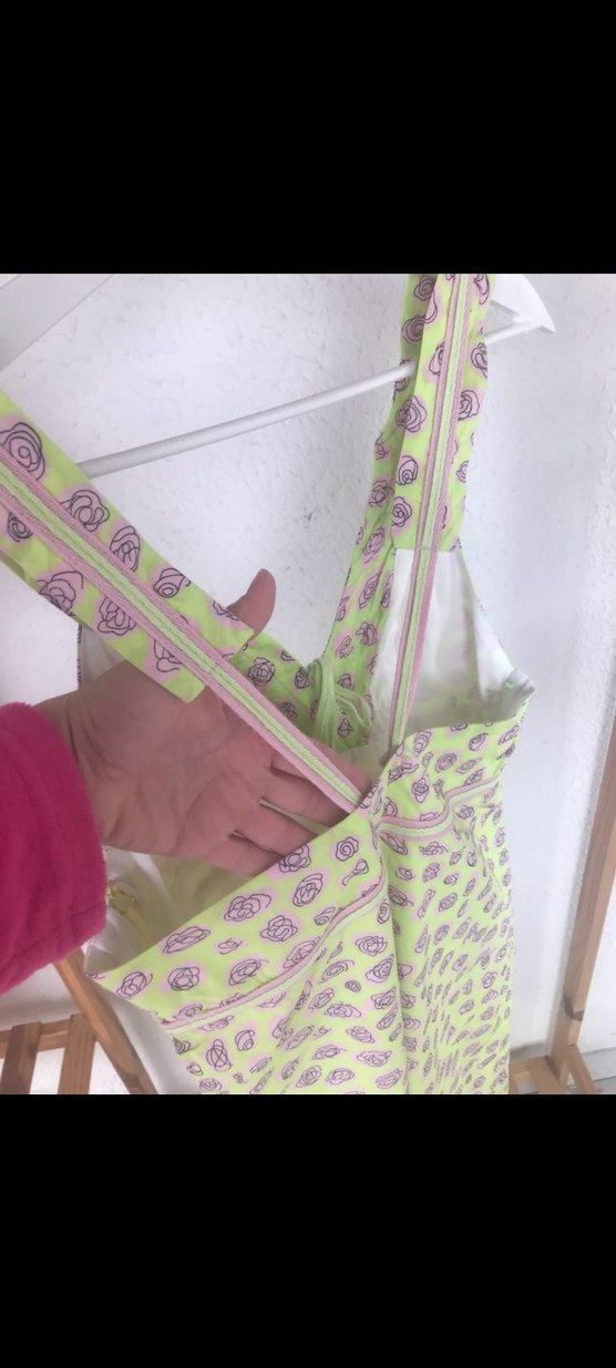 Vivid Kolsuz V Yakalı Pastel Desenli Hamile Geceliği - Görsel 5