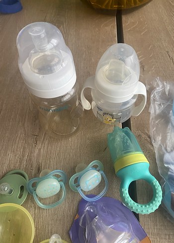 Mavi Pastel Bebek Biberon ve Aksesuar Seti - Görsel 3