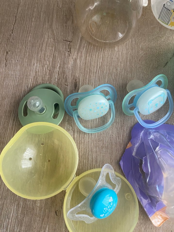 Mavi Pastel Bebek Biberon ve Aksesuar Seti - Görsel 2