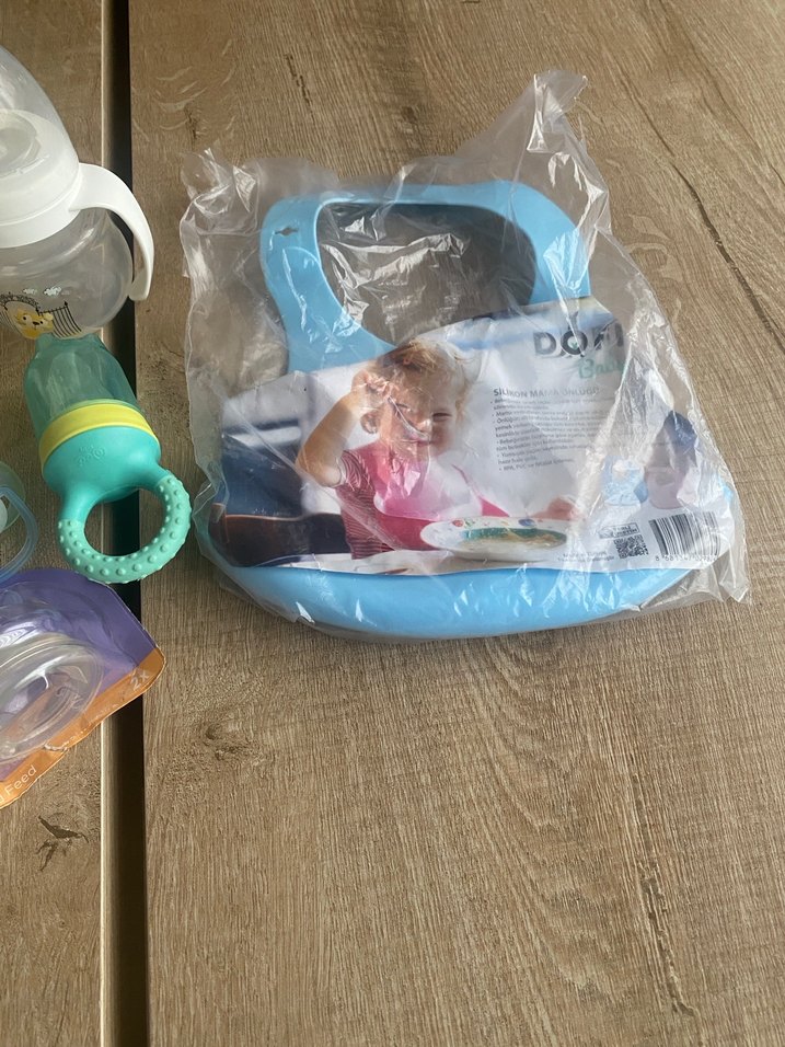 Mavi Pastel Bebek Biberon ve Aksesuar Seti - Görsel 4