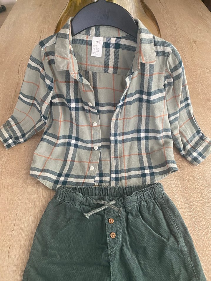 Gri Bebek Erkek Takım Düğmeli Uzun Kollu - Görsel 2