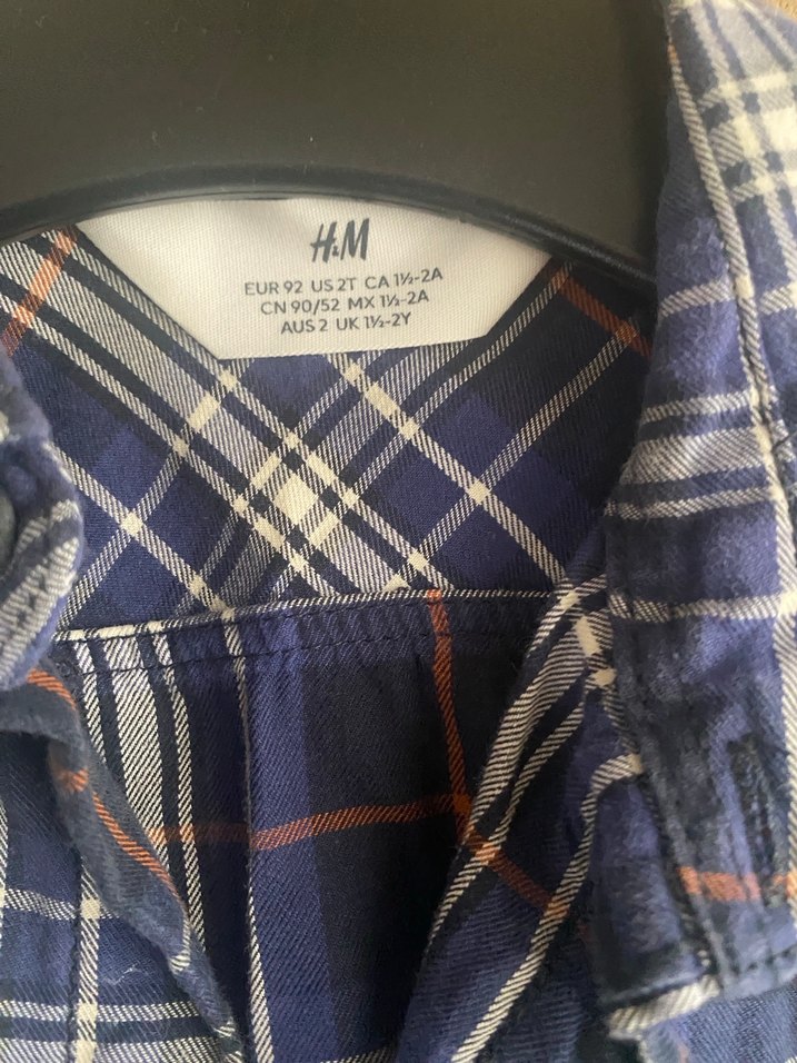 Erkek Çocuk Lacivert Oduncu Gömlek - Görsel 3