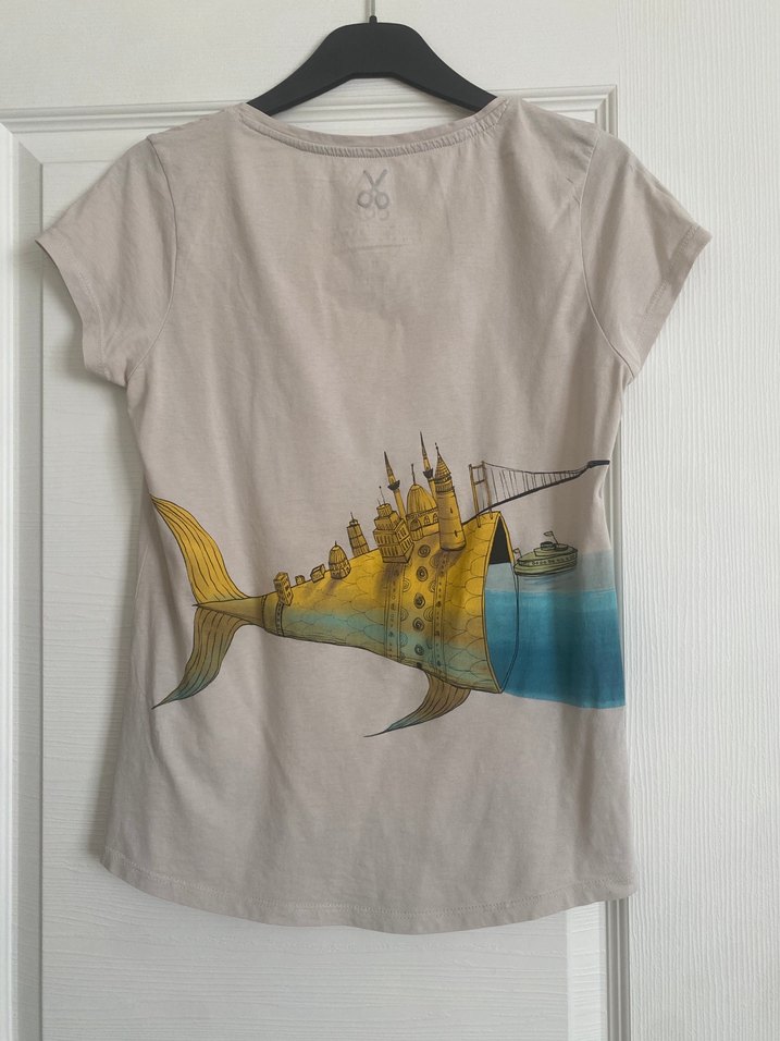 Baskılı Kadın Kısa Kollu Tişört - Görsel 3