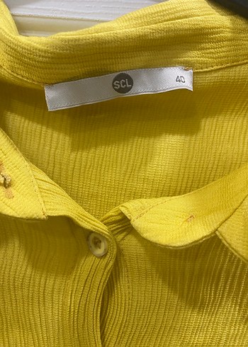Sarı Uzun Kollu tunik - Görsel 3