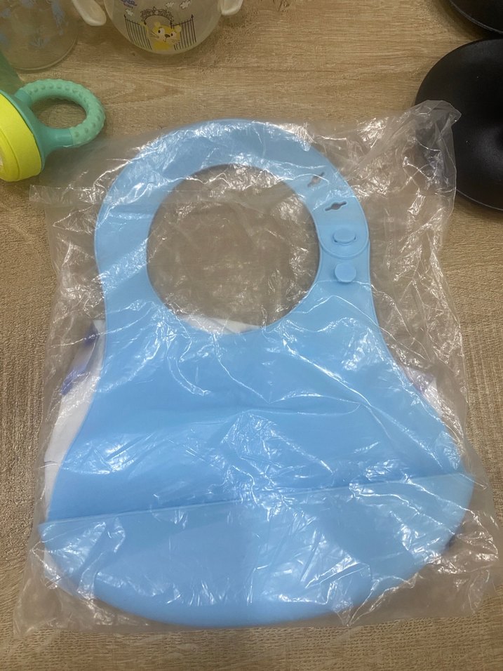 Mavi Bebek Biberon Seti ve Önlük - Görsel 3