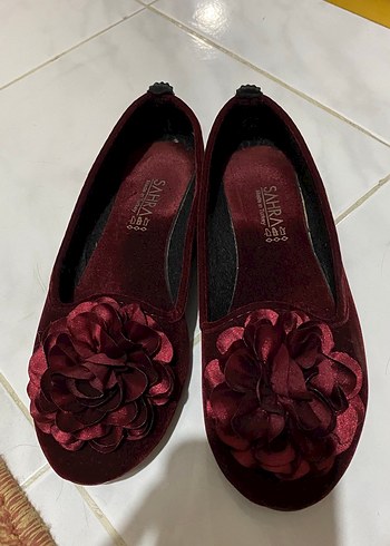 Bordo Renk Kadın Fiyonklu Babet