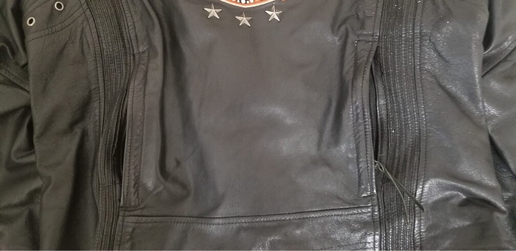 xl Beden siyah Renk Harley davidson mont