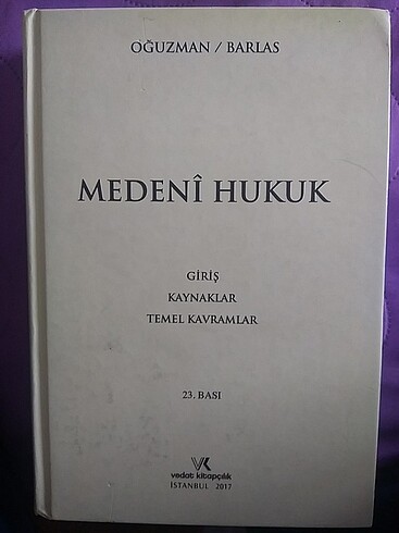 Medeni Hukuk- Oğuzman Barlas 