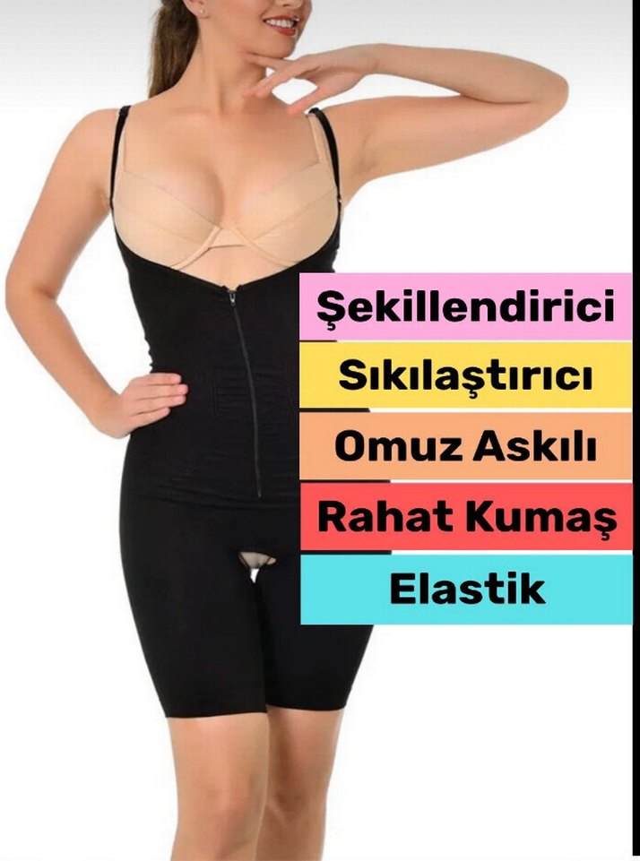 Bej Uzun Boylu Göğüs Altı Korsesi - Görsel 4