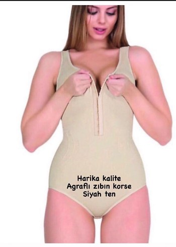 Bej Mini Emzirme Korsesi, Sıkı Oturan - Görsel 7