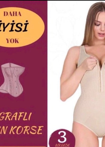 Bej Mini Hemşire Korsesi, Vücuda Oturan - Görsel 4