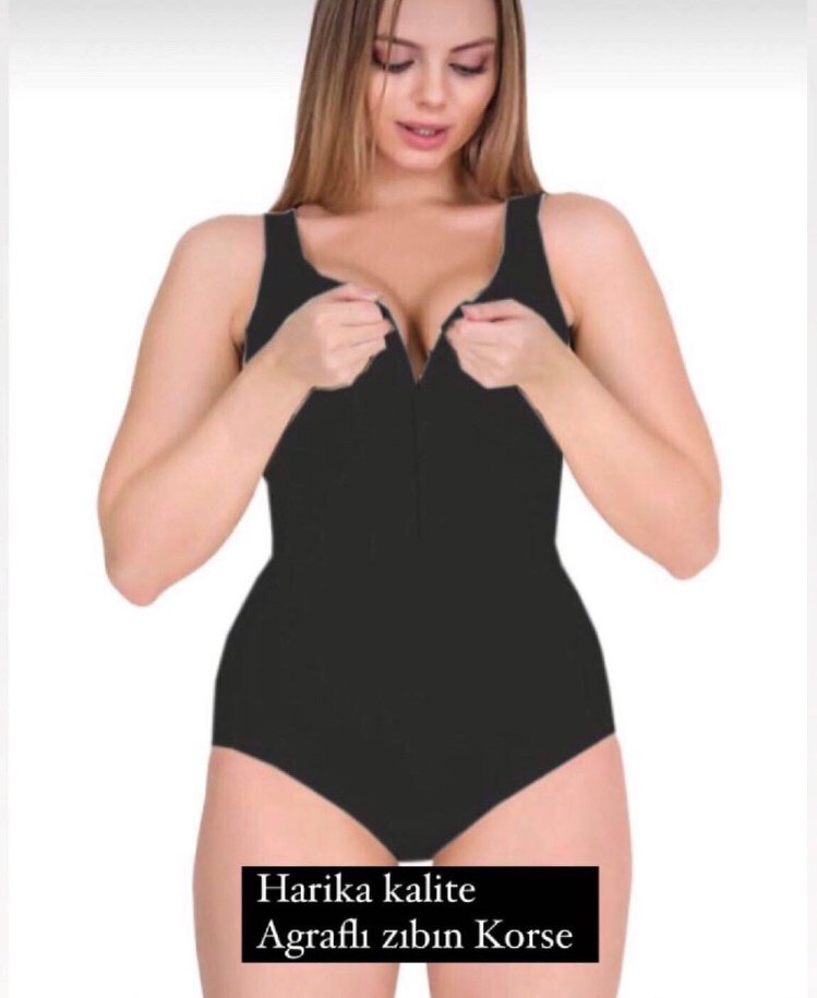 Bej Mini Hemşire Korsesi, Vücuda Oturan - Görsel 2