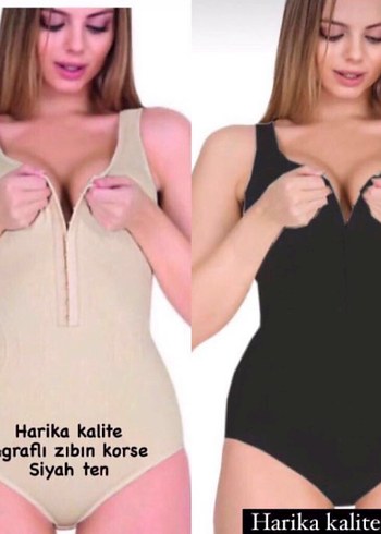 Bej Agraflı Korse Mini Boy - Görsel 8