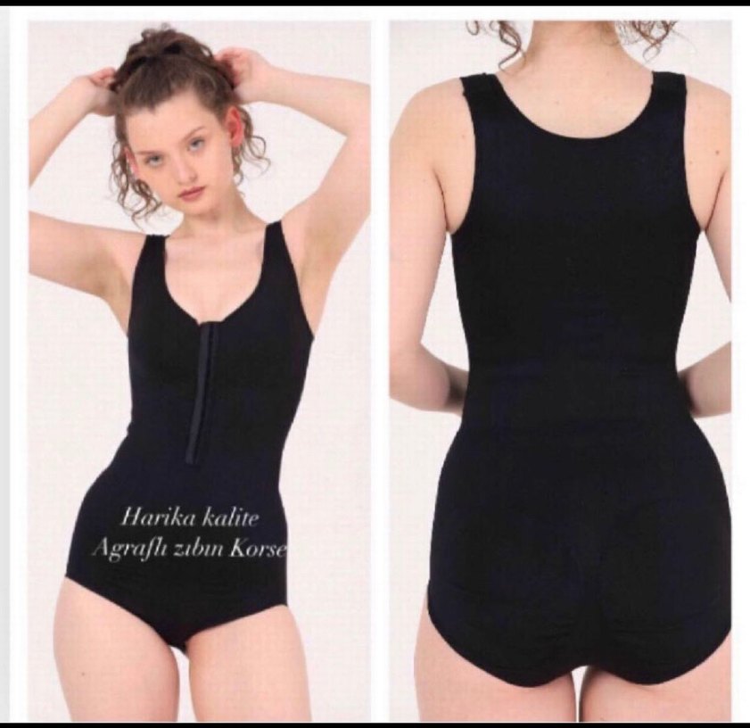 Bej Agraflı Korse Mini Boy - Görsel 2