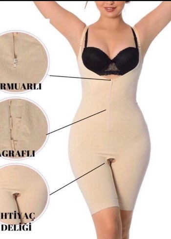 Siyah Mini Hemşire Korsesi Omuz Askılı - Görsel 4