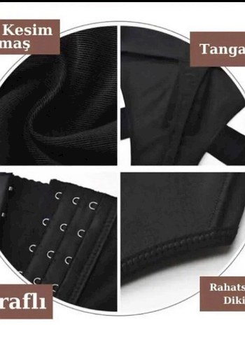Siyah Midi Emzirme Korsesi - Görsel 3
