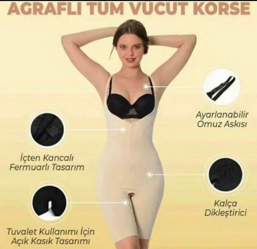 Siyah Mini Şekillendirici Emzirme Korsesi - Görsel 3