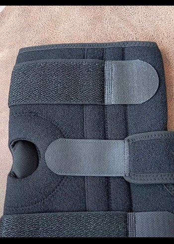 Siyah Biker Diz Koruyucu Velcro Bantlı - Görsel 5