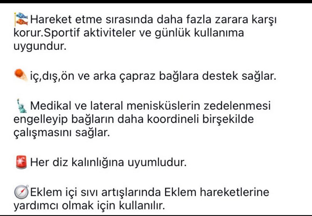 Siyah Biker Diz Koruyucu Velcro Bantlı - Görsel 3