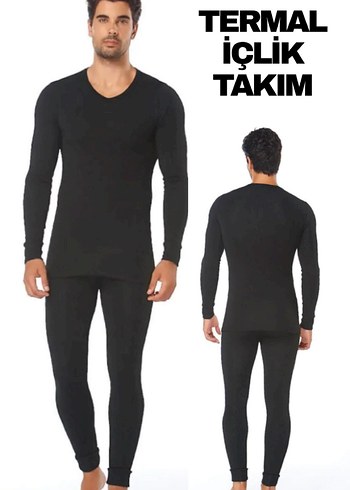 Siyah Erkek Uzun Kollu Rahat Pijama Takımı - Görsel 8