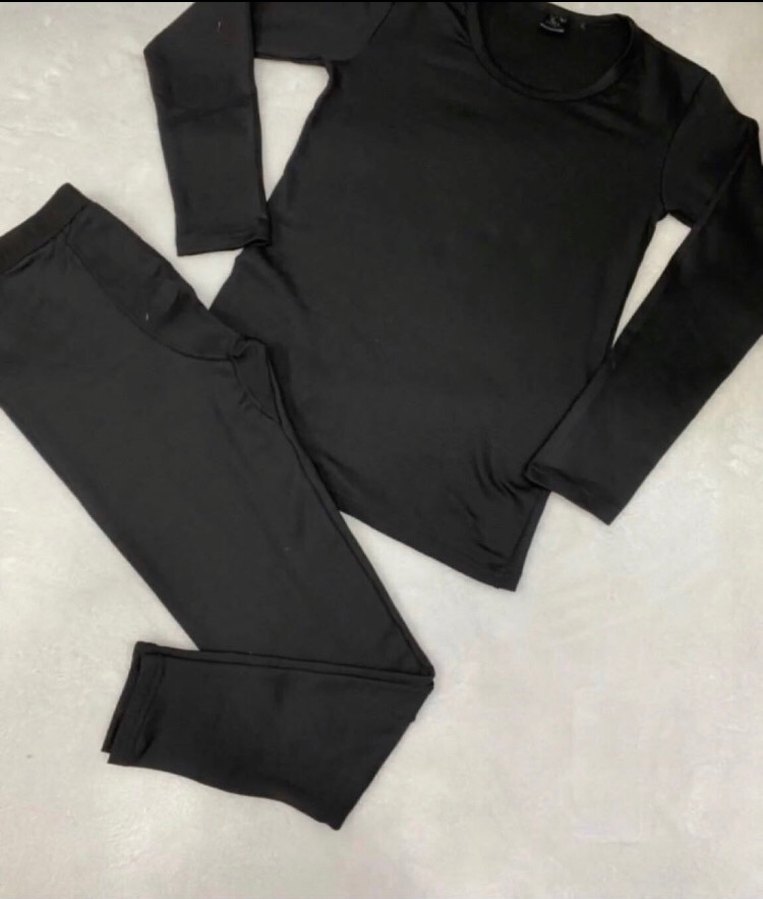 Siyah Erkek Uzun Kollu Rahat Pijama Takımı - Görsel 4