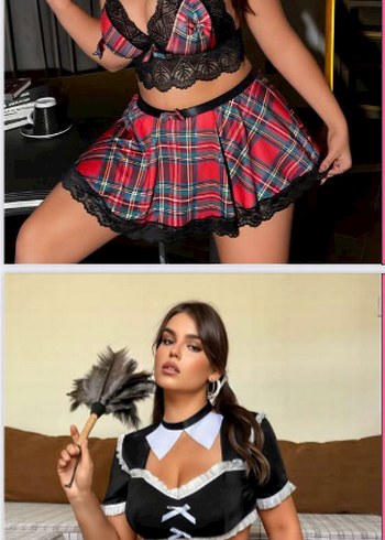 Nakış Detaylı Beyaz Mini Hemşire Korsesi - Görsel 4