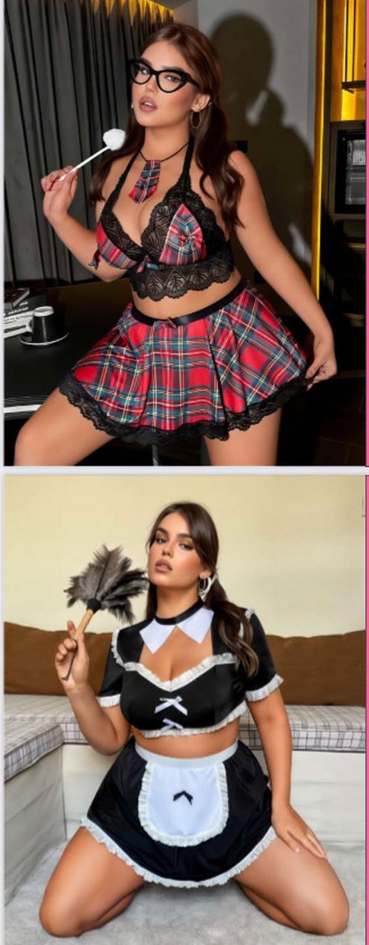 Nakış Detaylı Beyaz Mini Hemşire Korsesi - Görsel 4