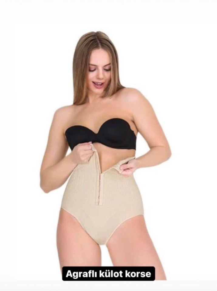 Bej Mini Toparlayıcı Emzirme Korsesi - Görsel 2