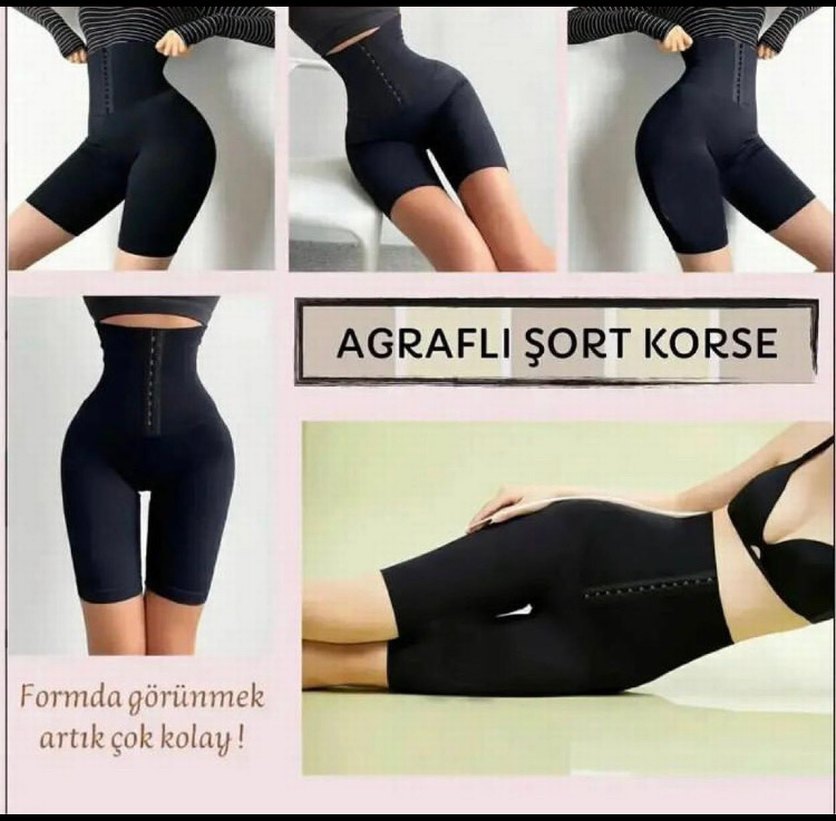 Bej Mini Göğüs Destekli Korset - Görsel 5